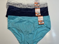 NWT 3 Warner  s No Pinching, No Problems Hipster Microfiber Panties 5609J  2XL 9