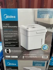 Midea Cube 50 Pint Smart Dehumidifier For Up To 4,500 Sq. FREE OVERNIGHT SHIP