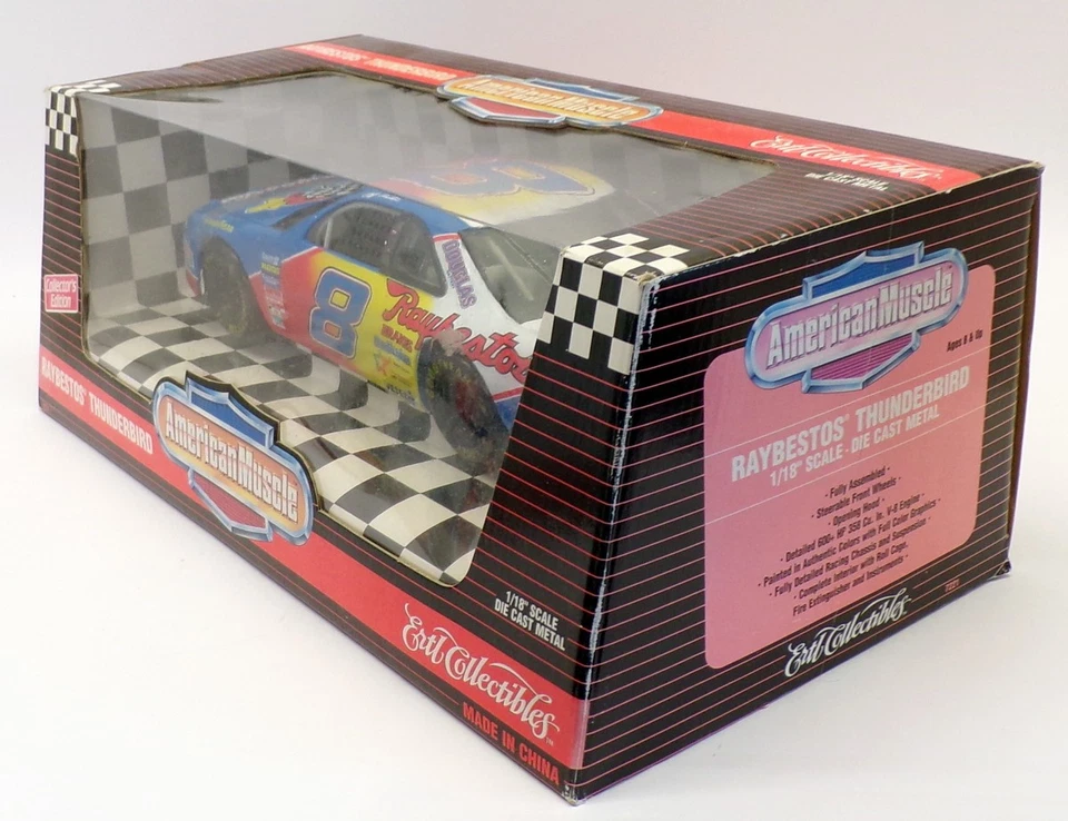 Ertl escala 1/18 7221 - Ford Thunderbird Raybestos Stock Car - #8 Jeff Burton Foto 4 de 4