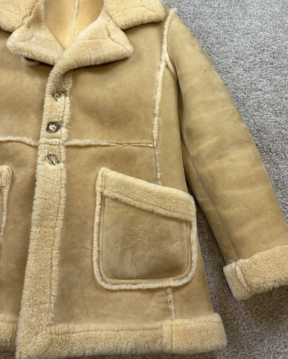 Vintage Buckboard Mens Jacket 40 Western Cowboy Rancher Sueded Leather 70s image 3