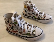 Converse Chuck Taylor All Star KIDS SIZE 11 Shoes Sneakers; Animal Design; NEW
