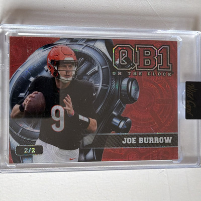 Wild Card 2026 One Time Clock Quarterback Joe Burrow Red #QCW-RD-JB /28