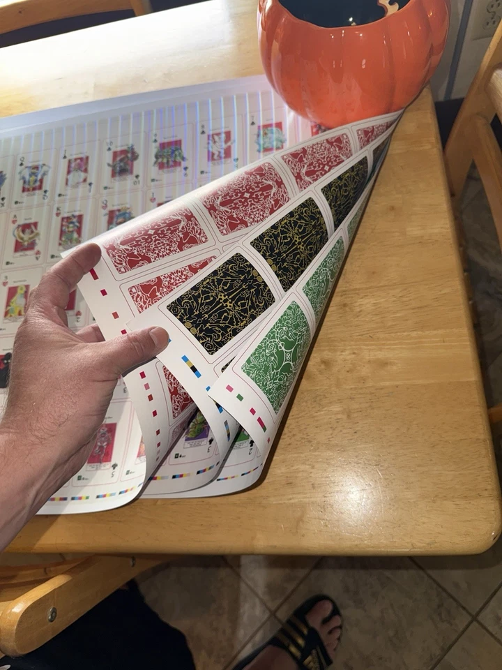 MetaZoo RARE HOLO Uncut Playing Card Sheet Cryptid Nation GILDED sheet - 4 Sheet - Image 2 of 4