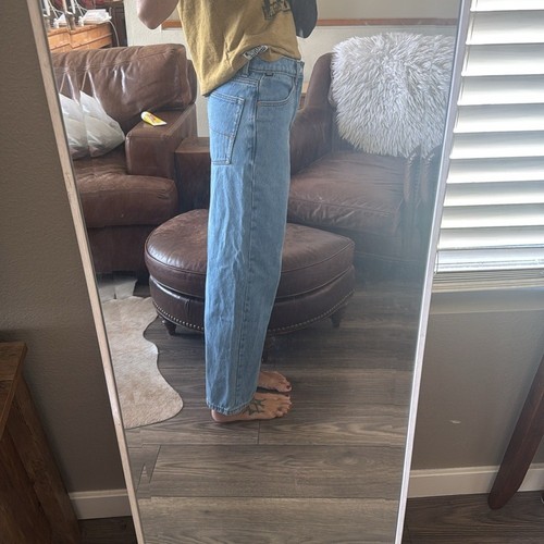 Vans Women's baggy fit Boyfriend Jeans in Light Blue size 27 - Picture 3 of 10