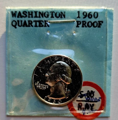 1960-P Proof Washington Quarter ~ 90% Silver