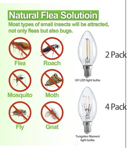 Flea Trap Indoor – 2 Pack, Light-Activated, Safe for Pets & Kids - Picture 4 of 6