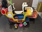 Vintage Fisher Price Pirate Ship Playset Boat w/ Figures Accessories