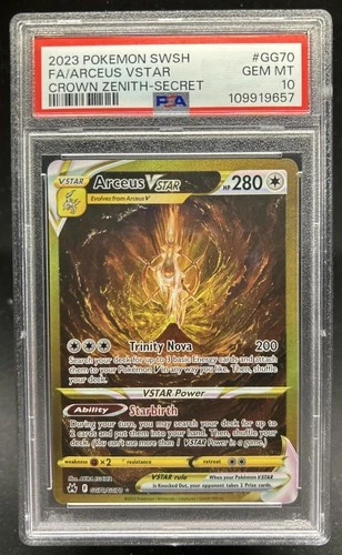 2023 Pokemon SWSH Arceus VSTAR Galarian Gallery Secret Rare #GG70/GG70 PSA 10