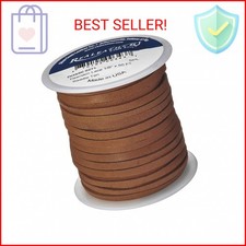Realeather Crafts Deerskin Lace, Saddle Tan 1/8" x 50'