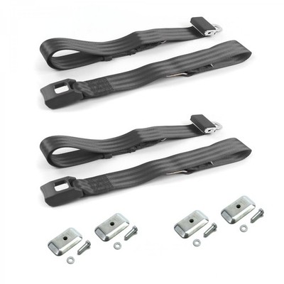 AMC AMX 1967 - 1974 Standard 2pt CH Belt Kit w/Brackets-2 Belts 