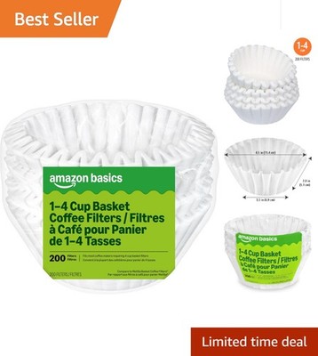 Eco-Friendly 200 Pack Coffee Filters for 1-4 Cup Machines  Compostable  Design | eBay