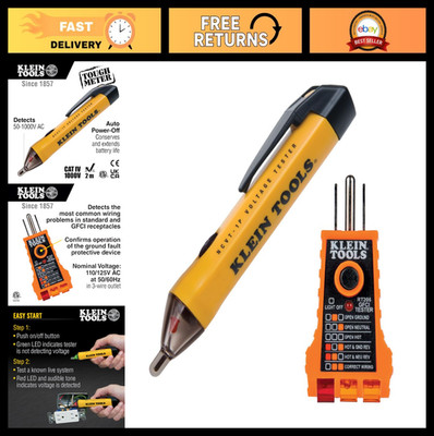 Electrical Tester Kit - Non-Contact Low Voltage Test Pen 50-1000V AC & GFCI Test