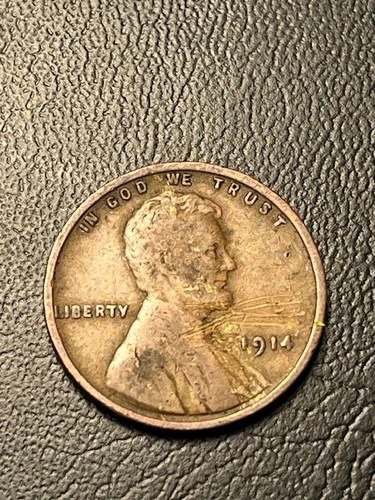 1914 P Wheat Penny - VF - B343