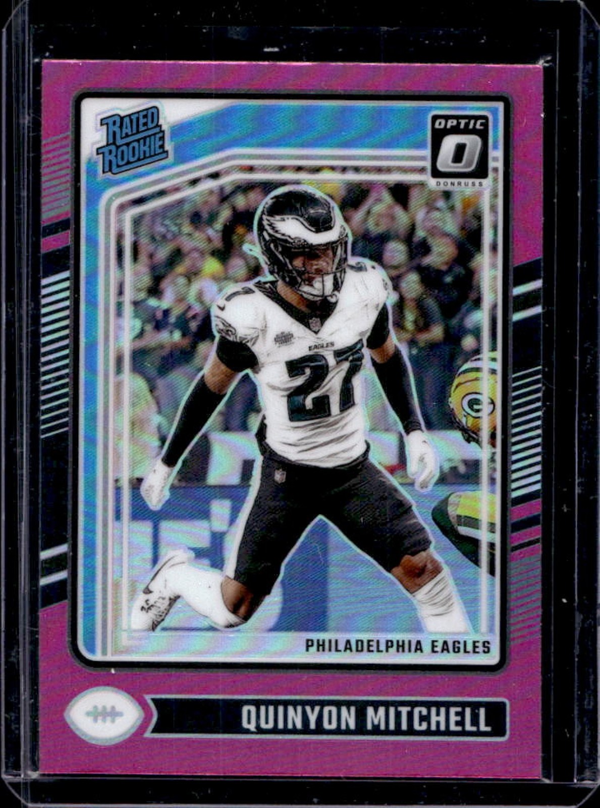 2024 Donruss Optic Quinyon Mitchell Pink Rated Rookie #282 Eagles