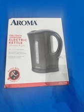 7 Cup Aroma Electric Kettle One Touch Operation 1.7 L AWK-110B New Open Box