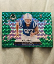 2024 Panini Mosaic - NFL Debut Laiatu Latu #290 Green Mosaic Prizm (RC)