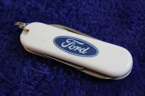 Mini Novelty Ford Blue Oval 3 Blade/Tool Folding Knife Accessory Blue Oval - Picture 5 of 12