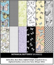 Stampin Up BOTANICAL BUTTERFLY 24 Sheets 6x6 Designer Series Paper DSP 