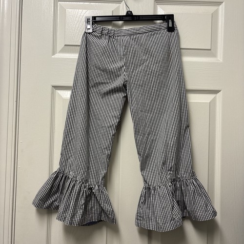 Matilda Jane (It's A Wonderful Parade) Picnic Ruffles Gingham Pants Size 8 EUC - Picture 4 of 6