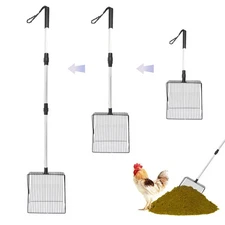 Chicken Poop Scooper, Chicken Coop Accessories, Detachable Chicken Poop Clean...