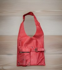 Vintage Viva Bags of California Red Leather “Lori” Hobo Bag Made in USA Purse