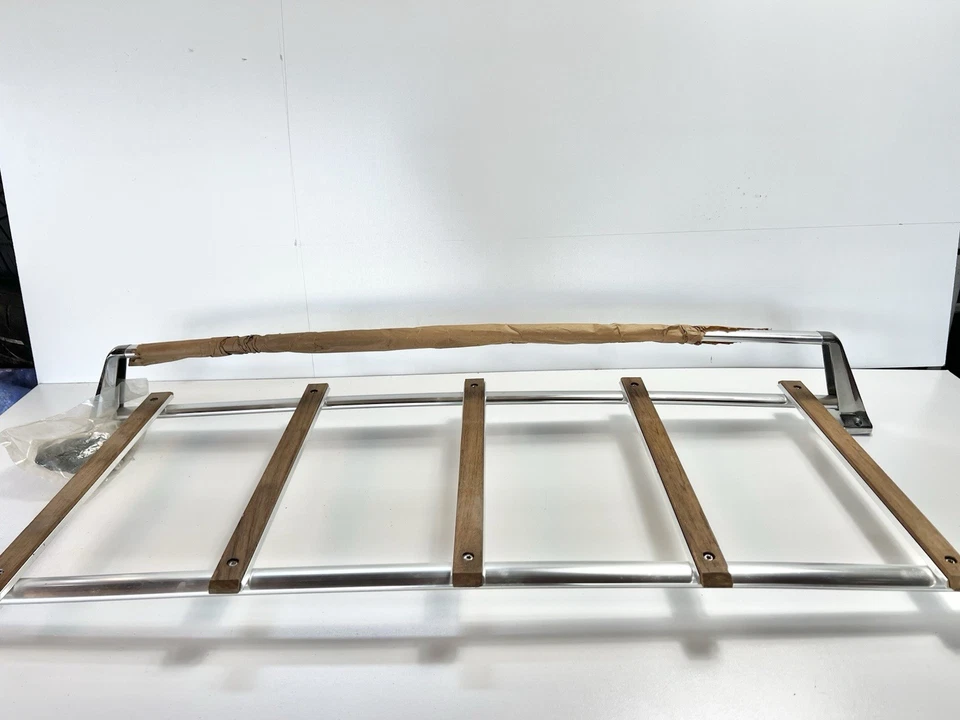 Vintage Deck Trunk Roof Luggage Rack Assembly MG TRIUMPH Universal Chrome 36x14 - Image 2 of 4