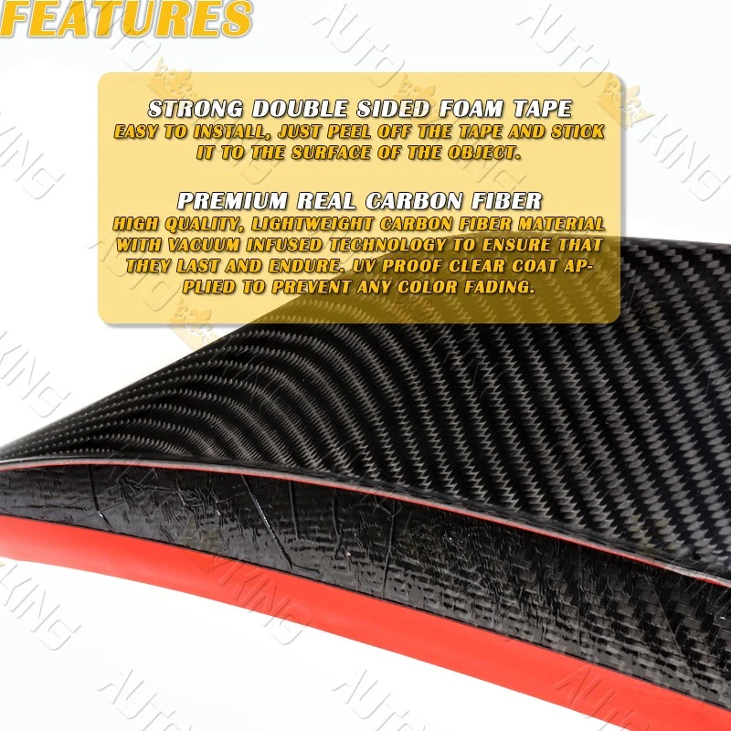 APTO 12-19 VOLKSWAGEN PASSAT M4-STYLE FIBRA DE CARBONO MALETERO PICO DE PATO Foto 3 de 4