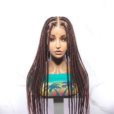 Braided Wig. Lage Knotless Braids. 360 Full Lace cap with Baby Hair. 40 inches