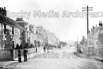 Ahh-38 Street View, Woodburn Street, St Andrews, Fife, Schottland 1907. Foto