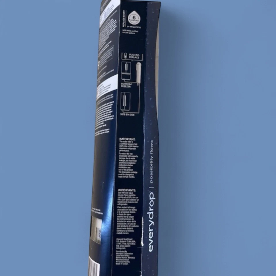 EVERYDROP Replacement ICE & WATER Refrigerator Filter #3 Whirlpool - Image 3 of 4