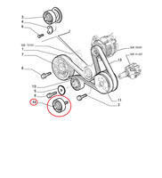 Tendicinghia Fisso Riemen Fiat Coupe Marea Lybra 46547564
