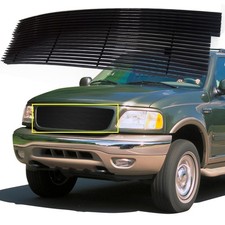 Front Grille 1999-2003 Ford F150 Lightning Black Billet Grille Insert Main Upper