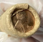 1958-D Lincoln Cents/Wheat Penny Original Bank Wrapped BU Roll of 50 Pennies OBW