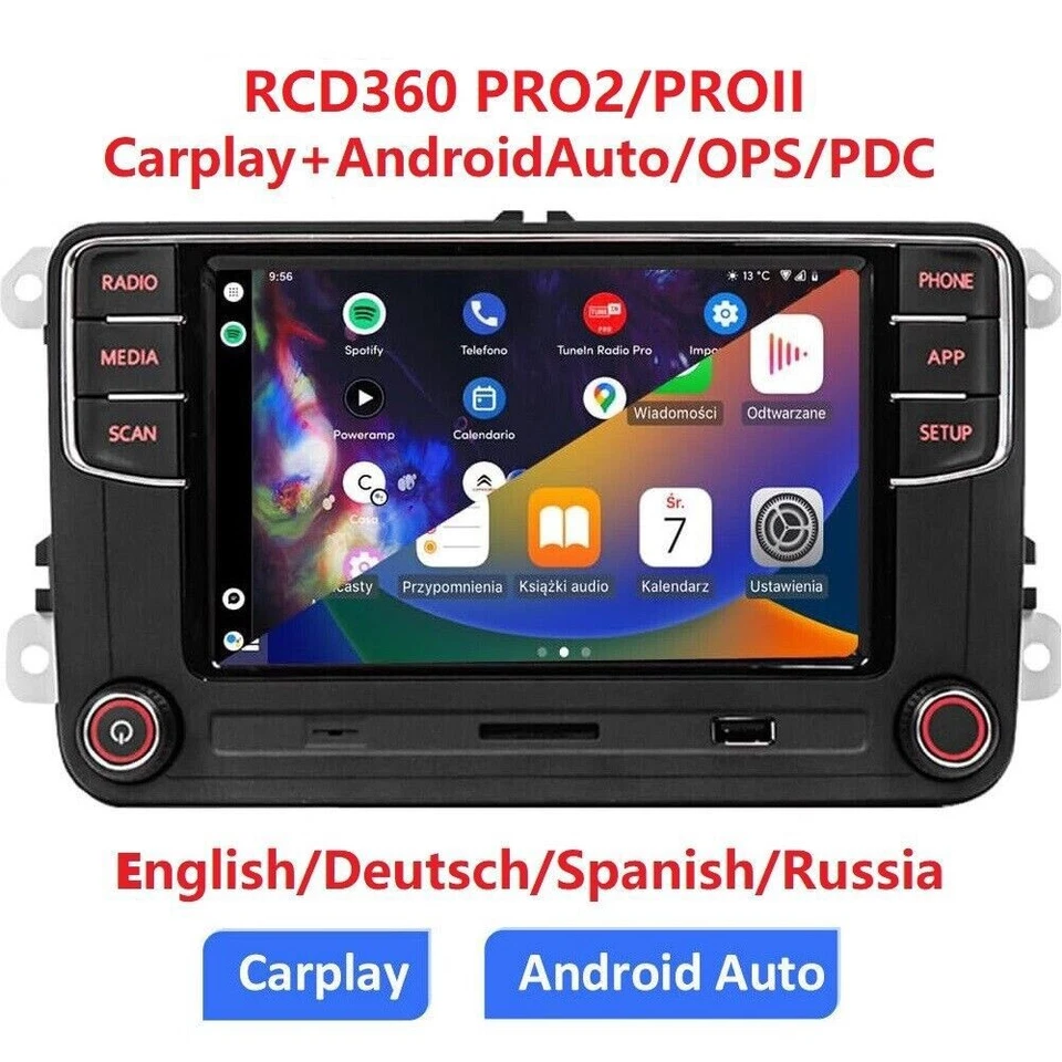 Deutsch Autoradio RCD360 PRO2 RCD330 Carplay Android Auto BT Für VW GOLF PASSAT