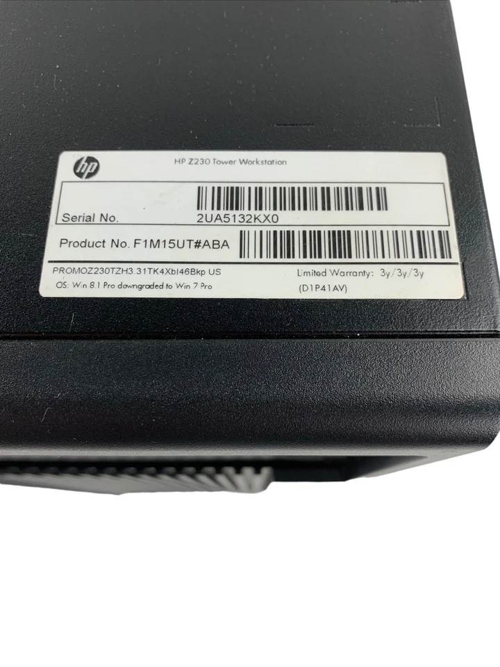 HP Z230 Tower Work Station MT Intel i5-4590 3.3GHz 8GB RAM No HDD No OS - Image 4 of 4