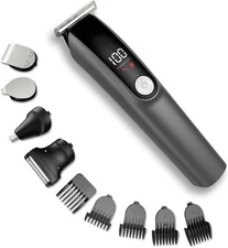 Beard Trimmer for Men 5 in 1 Electric Razor for Nose, Body, Face and Mustache Gr