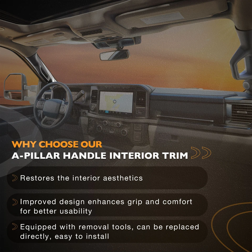 A Pillar Interior Trim Grab Handle Left & Right For 04-08 Lincoln Mark LT Ford Foto 3 de 4