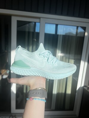 Size 7 women- Nike Epic React Flyknit 2 Teal Tint 