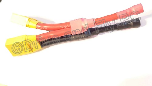 XT90 Parallel connector 10AWG Silicone Gauge wire XT-90 LiPo 8mm Castle Plug - Picture 7 of 12