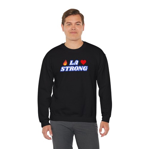 LA STRONG Sweatshirt, Los Angeles Crewneck Jumper, California Graphic Pullover, - Bild 13 von 25