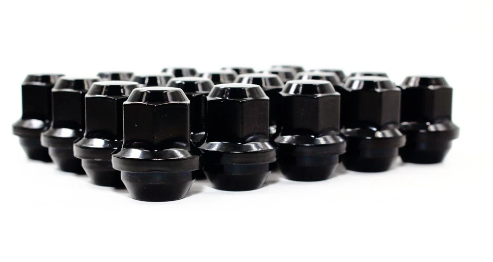 20 tuercas hexagonales negras OEM 12x1,5 19 mm estilo de fábrica bellota Ford Fusion Focus  Foto 3 de 4