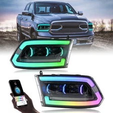 For 2009-2018 Ram 1500 2500 3500 Headlights LED DRL Projector Headlamps Assembly