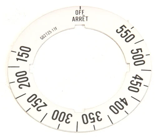 Garland G02725-17 Dial Insert (Off/150F/550F) New OEM Part -FAST SHIPPING!!!
