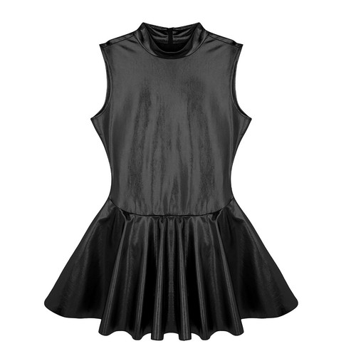 EE. UU. Mujeres Wetlook Cuero Malla ceñida al cuerpo Mini Vestido Corto Fiesta Cóctel Club nocturno - Imagen 15 de 37
