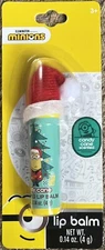 Sealed Minions Christmas Candy Cane Scented Lip Balm Flavored 4g Illumination