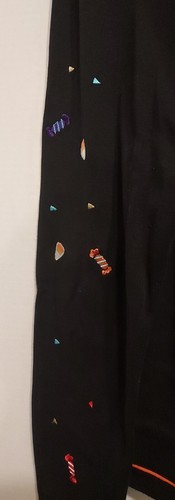 REFERENCE POINT Womwns XL HALLOWEEN Black Ghost Print Has Some Embroidery - Picture 2 of 6