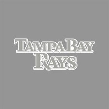 Tampa Bay Rays 10 MLB Team Logo 1 Color Vinyl Decal Sticker Window Wall