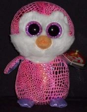 TY BEANIE BOOS - PATTY the PENGUIN - JUSTICE STORE EXCLUSIVE - MINT TAGS