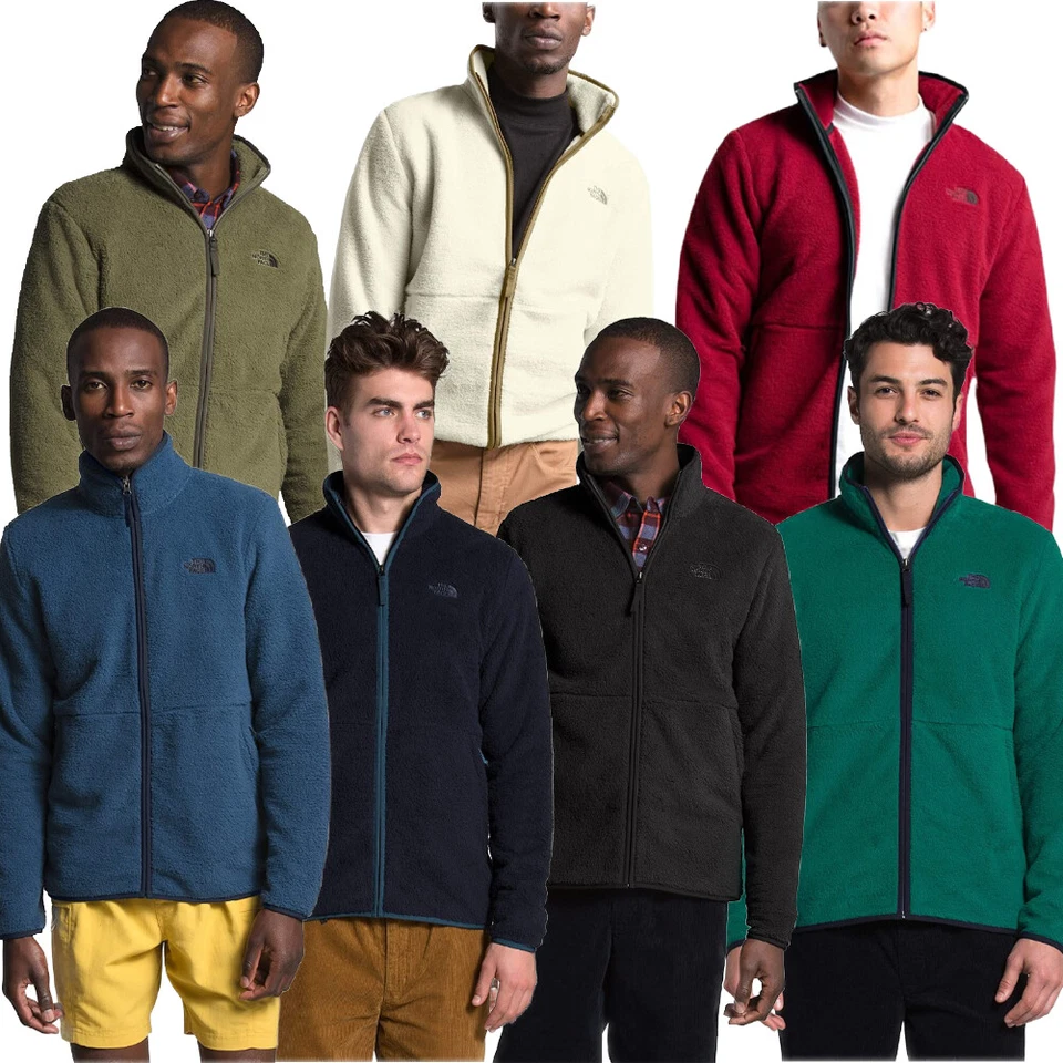 The North Face Men's Sweatshirt Long Sleeve Dunraven Sherpa Full Zip Sweater