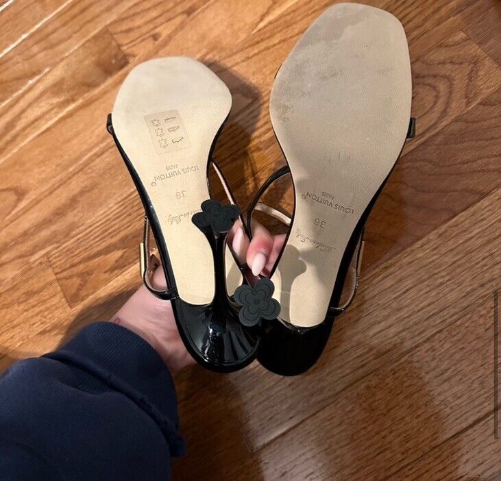 Louis Vuitton Blossom Sandal In Black Size 38 | eBay Louis Vuitton Blossom Sandal In Black Size 38 | eBay